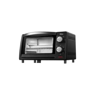 Zilan Mini Four Électrique Compact 9L - Double Vitrage Sécurité, Minuteur, Plateau Ramasse-Miettes